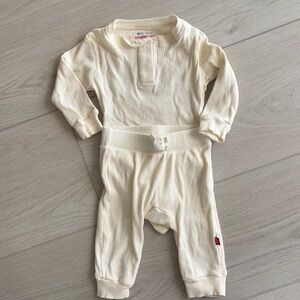 Magnetic Me Cream Baby Bodysuit